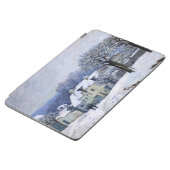 Protection iPad Air Alfred Sisley - Place Chenil à Marly, Effet Neige (Côté)