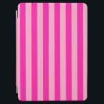 Protection iPad Air Bandes verticales rose chaud<br><div class="desc">Grilles verticales - rose et rose chaud.</div>