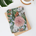 Protection iPad Air Bouquet floral en aquarelle avec nom<br><div class="desc">Un beau bouquet de flores d'aquarelle et de verdure,  avec une touche de personnalisation.</div>