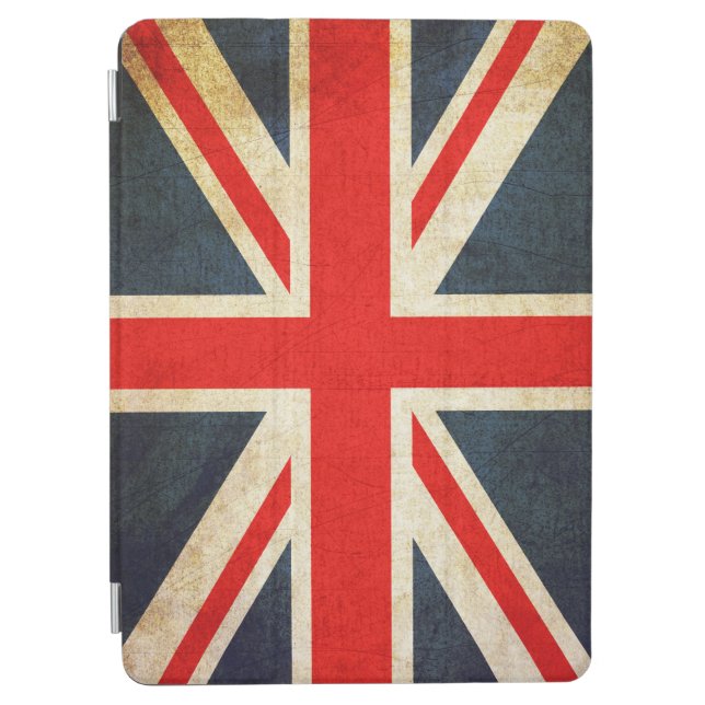 Protection iPad Air Carte aérienne vintage Union Jack British Flag iPa (Devant)