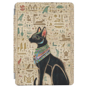 Protection iPad Air Cat égyptien - Bastet sur le papyrus