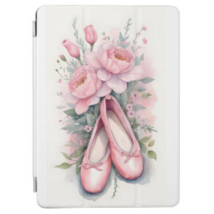 Protection iPad Air Chaussures et fleurs de ballon rose