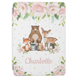 Protection iPad Air Cute Bois Animaux Pastel Blush Rose Floral