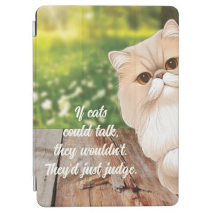 Protection iPad Air Cute Perse Cat Peek Autour