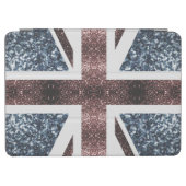 Protection iPad Air Drapeau rustique UK rouge bleu étincelants parties (Horizontal)