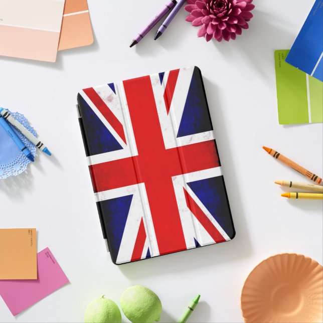 Protection iPad Air Drapeau Union Jack britannique (En situation)