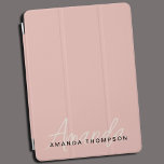 Protection iPad Air Élégant Moderne Personnalisé Avec Le Nom Monogramm<br><div class="desc">Ajoutez une touche d'élégance preppy à vos accessoires technologiques grâce à notre Pretty Preppy Pink Elegant Modern Personnalisé Avec le nom Monogram iPad Air Cover. Cette couverture méticuleusement conçue mêle harmonieusement style moderne et touche personnalisée, ce qui en fait le choix idéal pour protéger votre iPad Air tout en présentant...</div>