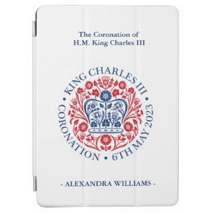 Protection iPad Air Emblème de couronnement du roi Charles III