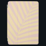 Protection iPad Air Feuille de palme tropicale jaune pastel<br><div class="desc">Feuille de palme - Motif tropicale - jaune pastel.</div>