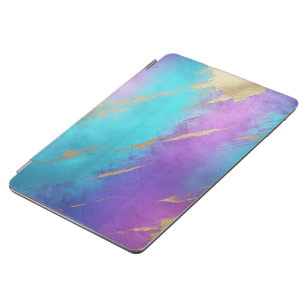 Protection iPad Air Glam Perdu violet Turquoise Or