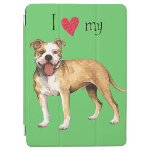 Protection iPad Air I Love my Pit Bull Terrier