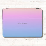 Protection iPad Air Joli coucher de soleil d'été Gradient<br><div class="desc">Le joli couvre iPad couleur coucher de soleil coloré en été pour toute personne élégante. Vous pouvez personnaliser votre nom avec la typographie moderne.</div>