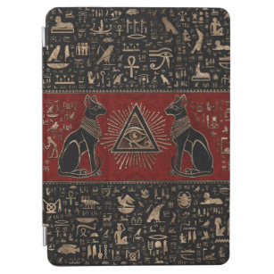 Protection iPad Air Les chats égyptiens et l'oeil d'Horus