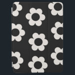Protection iPad Air Les Fleurs 02 Fleurs Rétro Florales Noires Et Blan<br><div class="desc">Impression Florale Abstraite - Les Fleurs - Motif Fleur Noir Et Blanc.</div>
