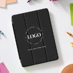 Protection iPad Air Logo et entreprise de texte personnalisés minimes<br><div class="desc">Faites la promotion de votre entreprise avec cette couverture iPad cool,  avec logo et texte personnalisés! Ajoutez facilement votre propre logo en cliquant sur l'option "personnaliser".</div>