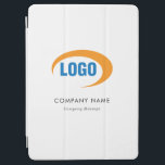 Protection iPad Air Logo personnalisé<br><div class="desc">Conception de logo personnalisée qui peut être personnalisée avec le logo,  le texte et le site Web de votre entreprise.</div>