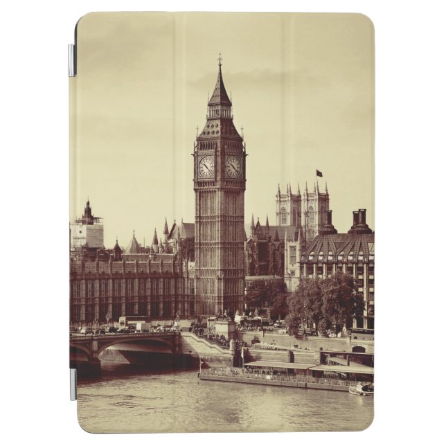 Protection iPad Air Londres Westminster avec Big Ben et pont. vieux, l (Devant)