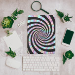 Protection iPad Air Motif spirale aux couleurs pastel<br><div class="desc">Une spirale fascinante aux branches noires et aux couleurs pastel.</div>