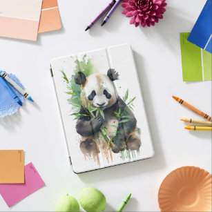 Protection iPad Air panda - art nouveau
