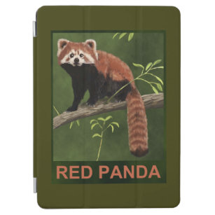 Protection iPad Air Panda rouge