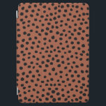Protection iPad Air Points Empreintes de léopard Rouille Terracotta Ch<br><div class="desc">poster de animal - taches Empreintes de léopard - tons terreux - brun / rouille.</div>