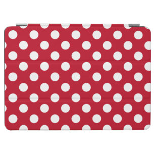 Protection iPad Air pois blancs en rouge