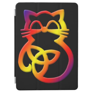 Protection iPad Air Rainbow Trinity Knot Celtic Cat iPad Air 2 Couvert