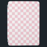 Protection iPad Air Vérifier le Motif de tableau de bord rose et blanc<br><div class="desc">à damiers Motif - damier rose clair et blanc.</div>