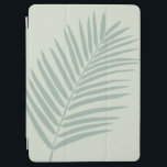 Protection iPad Air Vert feuille de palme tropicale<br><div class="desc">Illustration de feuille de palme tropicale - Vert sage.</div>