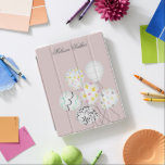 Protection iPad ballons coloré fête joli monogramme<br><div class="desc">ballons de fête colorés avec arrière - plans pastel dans différentes couleurs pour vous de choisir parmi et votre propre monogramme.</div>