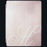 Protection iPad Elégance or rose ⎥ couverture iPad Monogram<br><div class="desc">Arrière - plan en or rose brillant métallique avec monogramme de script élégant personnalisé qui peut être personnalisé avec votre propre lettre et look merveilleux dans toutes les variations. Si vous désirez du monogramme dans d'autres polices spéciales, n'hésitez pas à me contacter par l'intermédiaire de mon magasin pour une personnalisation...</div>