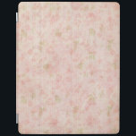 Protection iPad Joli Pastel Rose Floral<br><div class="desc">Roses et feuilles pastel douces en douceur sur un arrière - plan rose clair.</div>