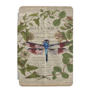 Protection iPad Mini libellule vintage moderne de feuille botanique