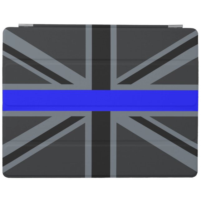 Protection iPad Ligne Bleue Mince Design Union Jack (Horizontal)