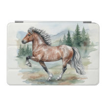 Astrid Tolting Cheval islandais aquarelle