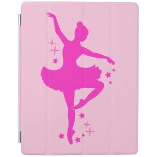 Protection iPad Ballerine en silhouette avec des étoiles
