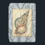 Protection iPad Mini Branches des coquillages et des arbres<br><div class="desc">Jennifer Goldberger possède une collection extraordinaire d'oeuvres d'art qui capturent les joyaux de l'océan. Dans cette belle peinture nautique classique,  ce coquillage est l'objet principal avec des branches d'arbres uniques dans l'arrière - plan. Obtenez cette peinture translucide sur vos produits préférés dès aujourd'hui !</div>