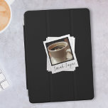 Protection iPad Mini Capot photo Retro personnalisées Black iPad<br><div class="desc">Un simple arrière - plan noir avec photo vintage instantanée et espace pour le top pour votre photo et votre nom. J'ai utilisé mon "Black Coffee" comme carte de séjour pour le vôtre. Vous pourriez vous ajouter vous-même, votre animal de compagnie ou vous-même et votre animal de compagnie. Toute photo...</div>