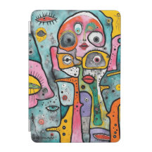 "Carnaval des visages" iPad Smart Cover par DAKima