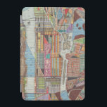 Protection iPad Mini Carte moderne de New York III<br><div class="desc">Une carte moderne de New York City aux couleurs vives. Artiste : Nikki Galapon</div>
