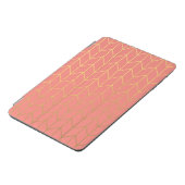 Protection iPad Mini Chic moderne d'arrière - plan rose de corail de (Côté)
