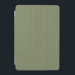 Protection iPad Mini Couleur solide verte Sage<br><div class="desc">Sage Vert Couleur Solide. Un vert sage moderne et raffiné qui respire l'élégance naturelle. Cette couleur saisit l'essence d'un sol forestier ombragé. Parfait pour ceux qui recherchent une ambiance calme et terreuse. Cette teinte sophistiquée se fond harmonieusement dans l'esthétique moderne et classique. Appréciez la beauté sobre de cette ombre sereine....</div>