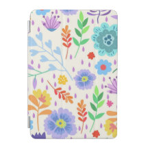 Couverture intelligente pour iPad floral