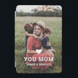Protection iPad Mini Cute HEART LOVE YOU MOM Mother's Day Photo<br><div class="desc">Cute Heart Love You Mom Mother's Day Photo iPad Case features your favorite photo with the text "(love heart) you Mom" in modern white script with your names below. Personalize by editing the text in the text box provided and adding your own picture. Designed by ©2022 Evco Studio www.zazzle.com/store/evcostudio</div>