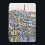 Protection iPad Mini Destinations | Aquarelle Tour Eiffel & Paris<br><div class="desc">Une aquarelle pittoresque et un design d'encre créé par le talentueux Melissa Wang. Cette illustration représente un paysage urbain de la ville de Paris avec l'emblématique Tour Eiffel debout en haut de la pièce surplombant la ville. Cette icône culturelle est généralement représentée à l'avant et au centre d'une image ou...</div>