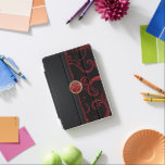 Protection iPad Mini Élégant Monogram Red Florid<br><div class="desc">iPad Cover prêt pour vous à personnaliser. Remarque : Toutes les zones de modèle n'ont pas besoin d'être modifiées. 📌 Si vous avez besoin d'une personnalisation plus poussée, cliquez sur le bouton "Cliquez pour Customiser plus loin" ou "Customiser ou modifier la conception" et utilisez notre outil de conception pour redimensionner,...</div>