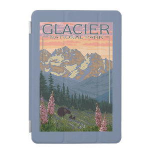 Protection iPad Mini Fleurs de ressort - parc national de glacier, la