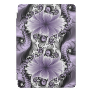 Protection iPad Pro Cover Illusion Lilac Abstrait Floral Fractal Art Imagina
