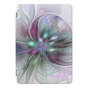 Protection iPad Pro Cover Imaginaire coloré Abstrait Fleur fractale moderne