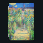 Protection iPad Mini Jardin aux fleurs de Monet<br><div class="desc">Couverture iPad Mini avec peinture à l’huile de Claude Monet Le jardin de l’artiste à Vétheuil (1880). Des tournesols et d'autres belles fleurs bleues et rouges bordent un chemin de jardin où les enfants se promènent agréablement. Un grand cadeau pour les amateurs d'impressionnisme et d'art français.</div>